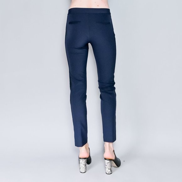 REBECCA TAYLOR Tuxedo Stripe Ava Techie Pants - Picture 4 of 7
